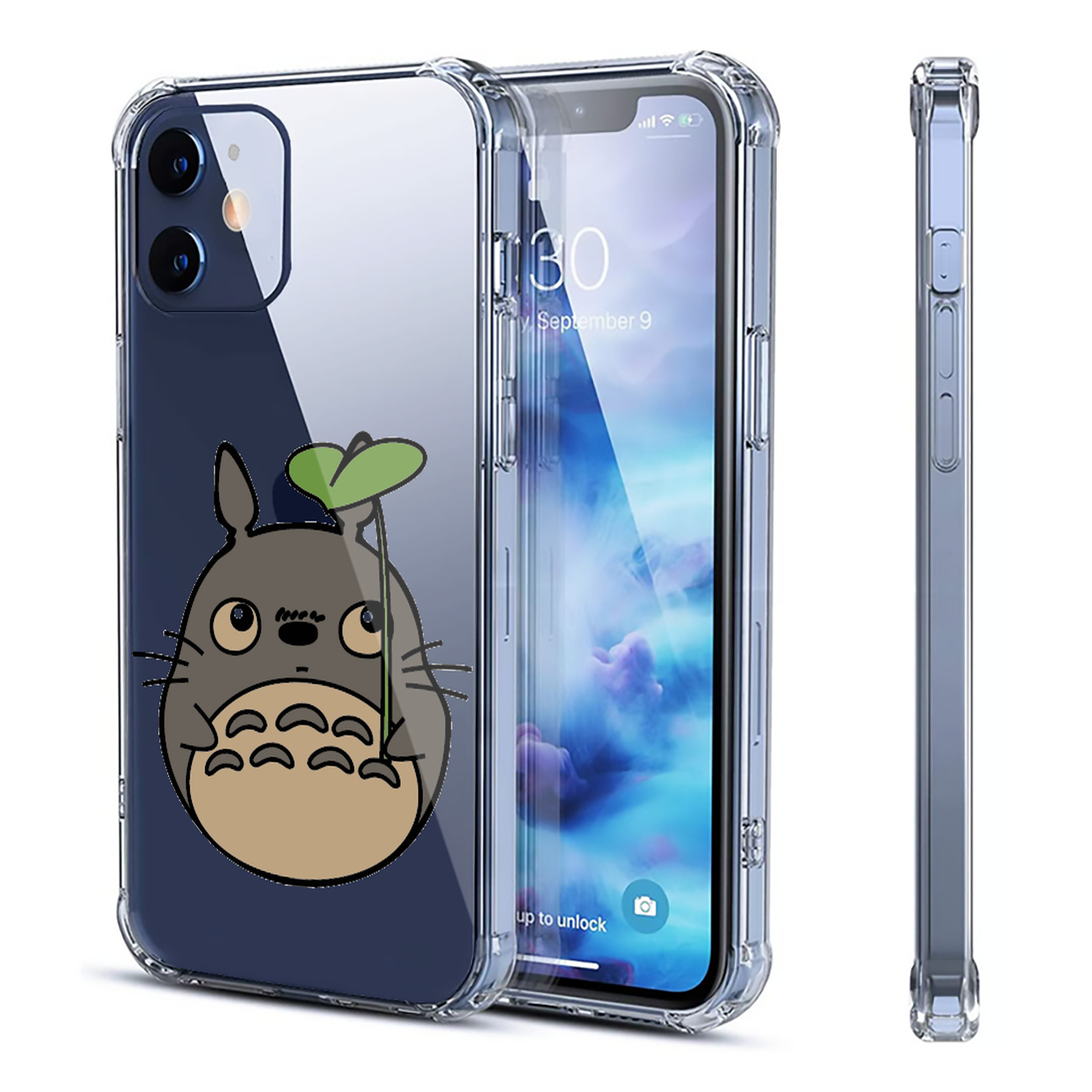 （画像用） となりのトトロ 草壁メイ 草壁サツキ My Neighbor Totoro Satsuki Kusakabe Mei Kusakabe 【iPhone 12シリーズ対応】透明スマホケース（クリアソフトケース）